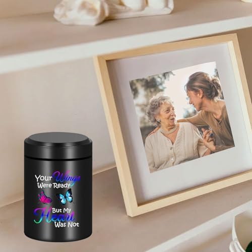 Small Keepsake Cremation Urns for Human Ashes Mini Urn with Angel Wings Design