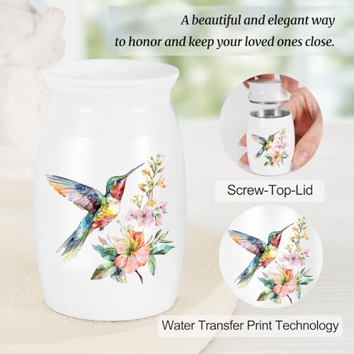 Elegant Mini Urn for Human Ashes 3 Inches Aluminum Memorial Keepsake