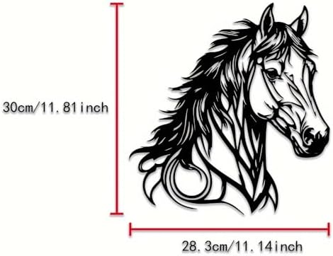 Yuhao Modern Black Metal Horse Wall Art