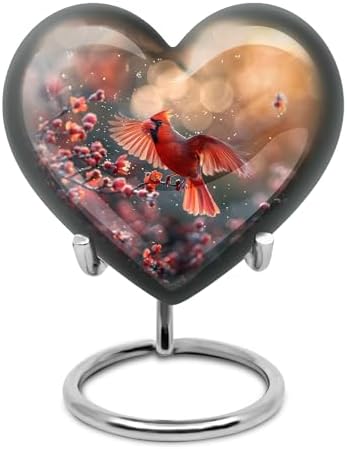 Cardinal Bird Decorative Urns - 3 Inch Pet Human Ashes Urns