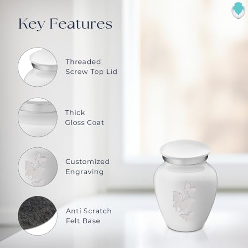 GetUrns Butterfly Cremation Urn for Human Ashes 35 Lbs