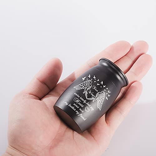 Small Cremation Urn for Sharing Handcrafted Keepsake with Engraving