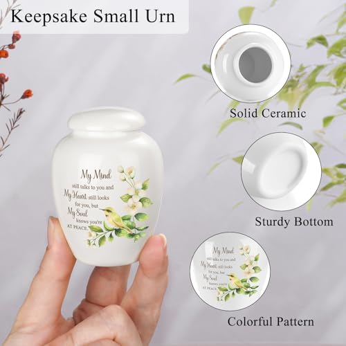 SOITIS Ceramic Mini Urn for Ashes 28 Inch