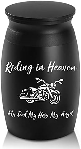 Small Personal Cremation Urn for Dad Handcrafted Engraved