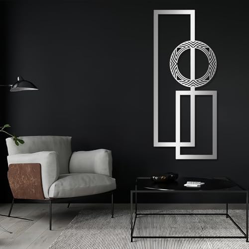 Modern Geometric Wall Art - Gold Metal Sculpture Home Decor