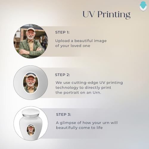 GetUrns Personalized Cremation Urn with Double Side Engraving