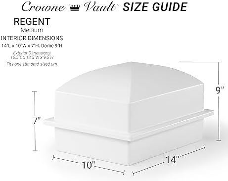 Crowne Vault Burial Urn with Pink Roses
