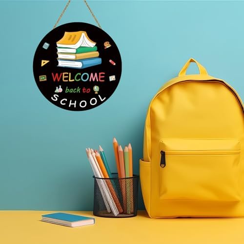 Yunkkin Back to School Welcome Sign Door Decor