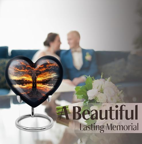 8 Inch Elegant Large Decorative Urn for Human Ashes