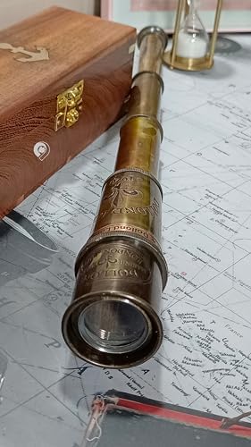 Antique Telescope Brass Pirate Spyglass 18 Inch