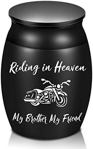 Elegant Engraved Urns for Brother Ashes 16 Inch Small Cremation Urns for Funeral