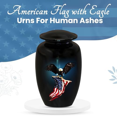 American Flag Eagle Cremation Urns for Adult Ashes