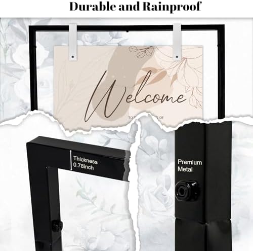 OurWarm Metal Wedding Sign Stand with Adjustable Height and Decorative Bundle