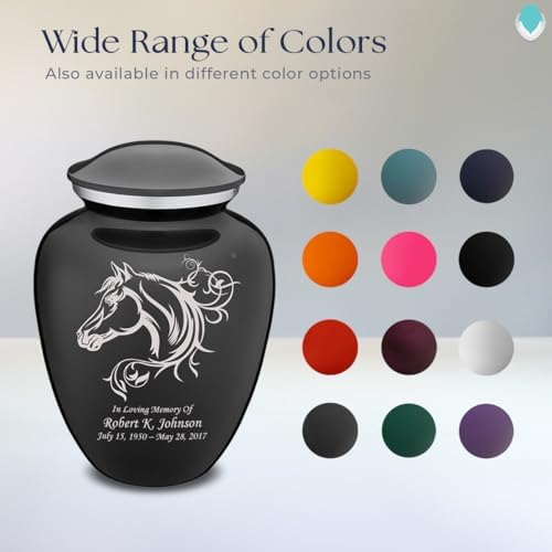 GetUrns Personalized Horse Cremation Urn for Human Ashes 200 lbs