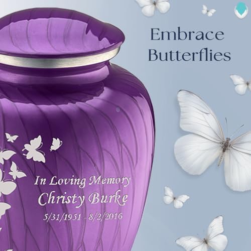 GetUrns Butterfly Cremation Urn for Human Ashes 44 lbs