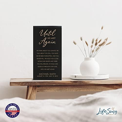 LifeSong Milestones Black Decorative Urn for Son or Father