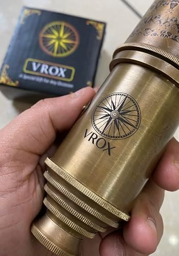 VROX Brass Pirate Spyglass Nautical Decor Telescope