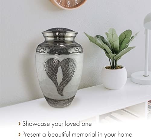 Angel Cremation Urn for Women - Handcrafted Decorative Urn