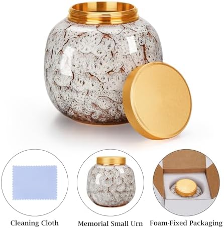 Dletay Mini Ceramic Urn for Human Ashes Keepsake