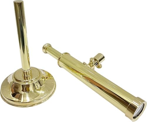 Navy Handmade Brass Telescope Home Decor