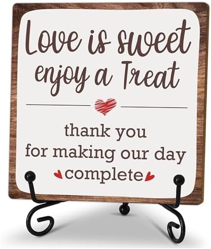 5 Inch Romantic Decor Plaque Love Is Sweet