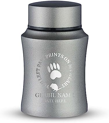 Customized Gerbil Urn with Name and Date - Personalized Engraved Keepsake