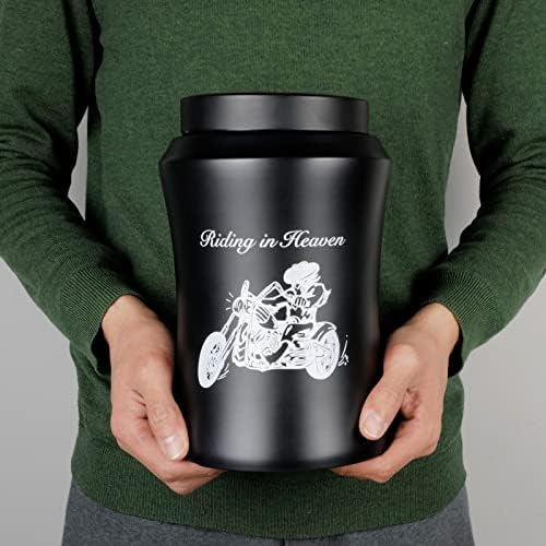 Large Cremation Urn for Adult Ashes 220 lbs Motorbike Design