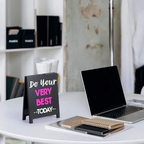 Inspirational Desk Sign Motivational Quote Uplifting Decor