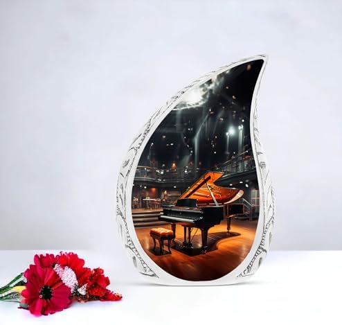 Grand Piano Cremation Urn for Adults - 10 Inches