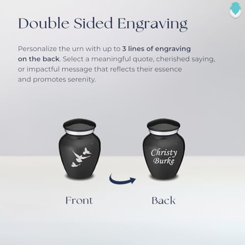 GetUrns Personalized Double-Sided Dove Cremation Urn - 35 lbs