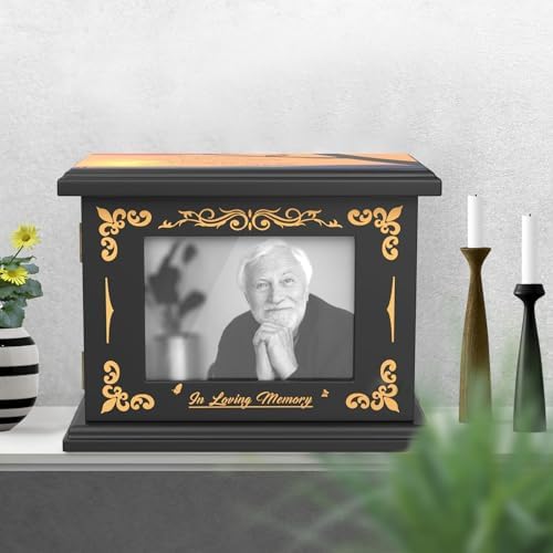 Decorative Hummingbird Urn with Photo Frame for Ashes