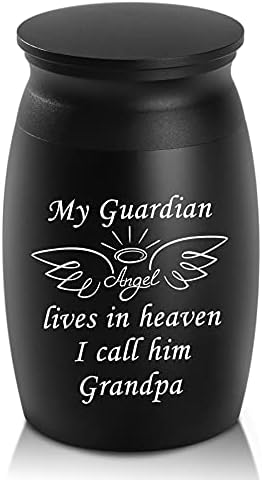 Small Personal Cremation Urn for Grandpa Ashes Handcrafted and Engraved