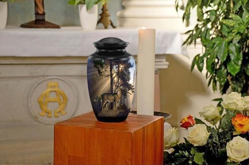 Deer Urn - Handcrafted Buck Urn with Velvet Bag