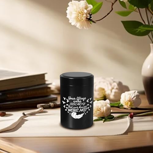 Abigio Mini Cremation Urn Set of 4 Black