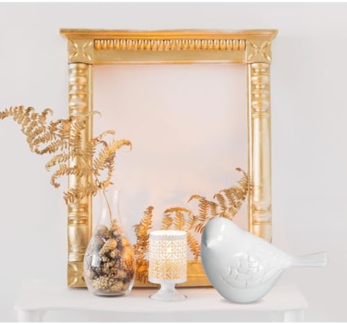 Graceful White Song Bird Keepsake Urn with Velvet Box
