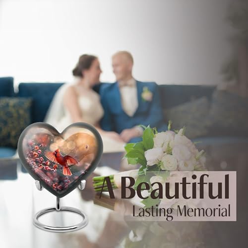 Cardinal Bird Decorative Urns - 3 Inch Pet Human Ashes Urns