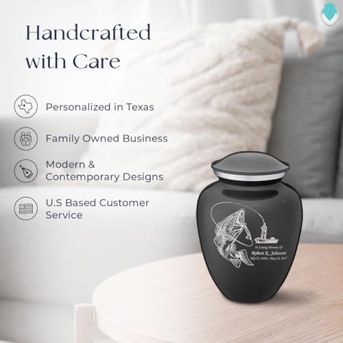 GetUrns Personalized Fishing Cremation Urn 44 lbs