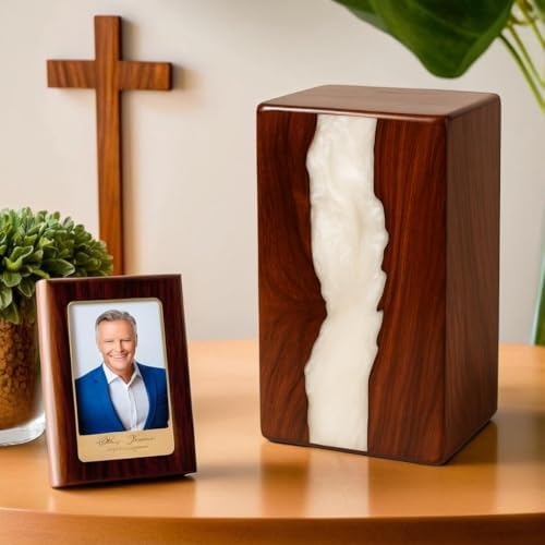Prime Art Handcrafted Wooden Cremation Urn