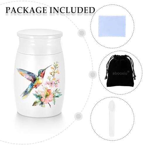 Elegant Mini Urn for Human Ashes 3 Inches Aluminum Memorial Keepsake