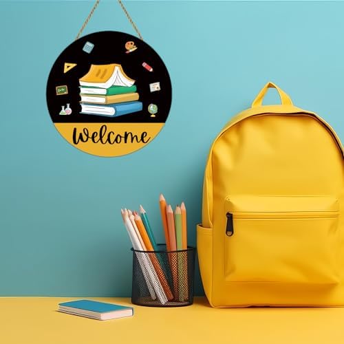 Yunkkin Welcome Sign Classroom Door Decor