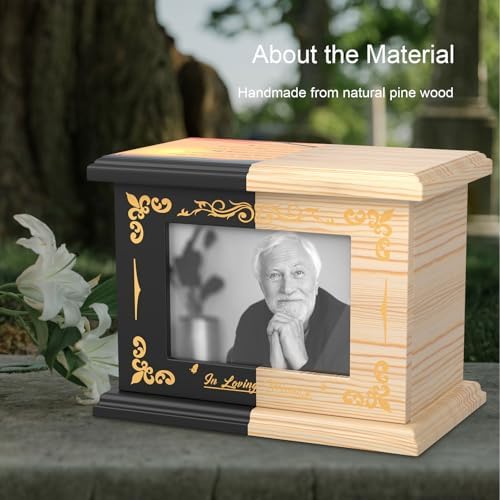 Decorative Hummingbird Urn with Photo Frame for Ashes