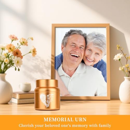 Small Urns for Human Ashes Keepsake Gold