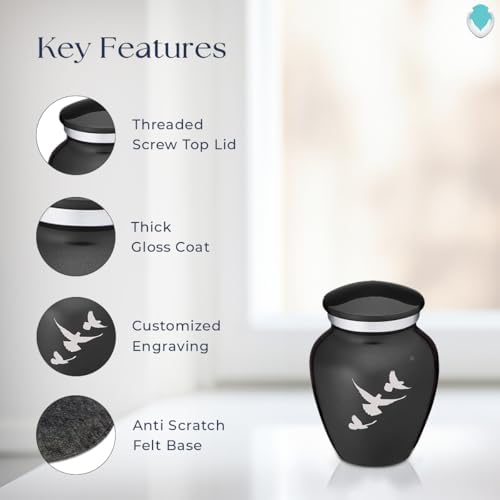 GetUrns Personalized Double-Sided Dove Cremation Urn - 35 lbs