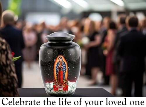Our Lady of Guadalupe Urn Full Size Religious Cremation Urn
