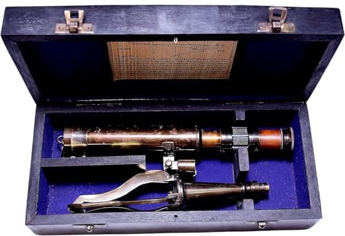 Nautical Vintage Telescope with Wooden Box
