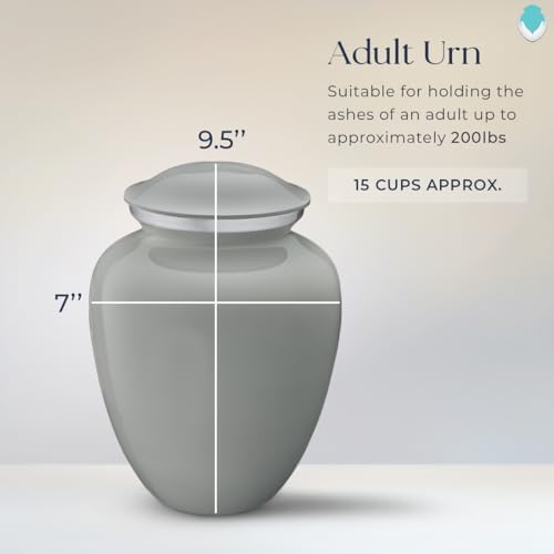 GetUrns Adult Cremation Urns Large Slate Grey