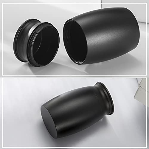 Mini Black Cremation Urn for Ashes 28 Inch Handcrafted Keepsake
