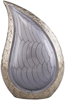 Cremation Urn Modern Teardrop Design for Human Ashes Adult Funeral Burial Home