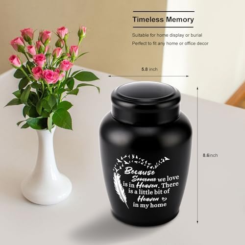 WAVITA Decorative Cremation Urn for Human Ashes