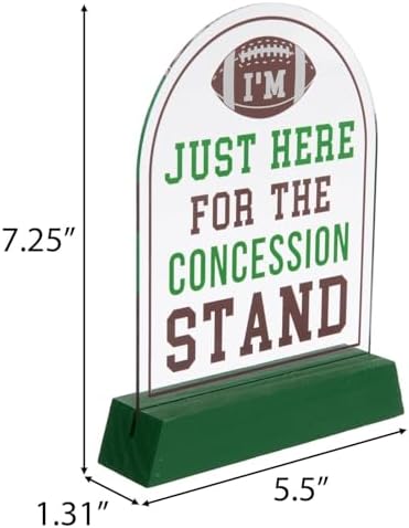 Football Themed Concession Stand Table Decor by Hobby Lobby